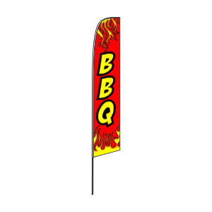 BBQ super flag swooper barbecue blk