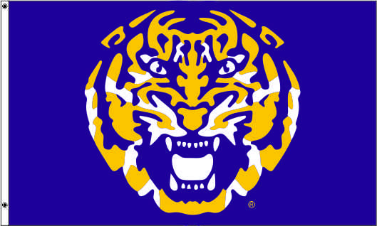 LSU Tigers Plastic Badge Holder